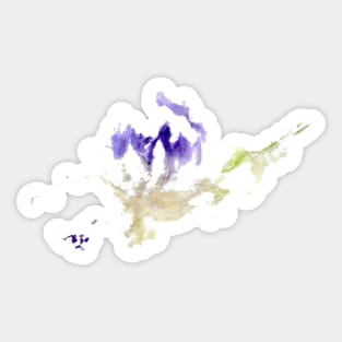 purple flower Sticker